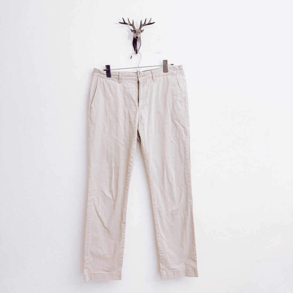 J.Crew Men's Beige Standard Fit Chinos Pants Waist 32